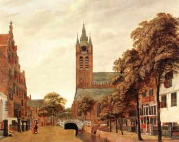 Jan Van Der Heyden : View of Delft